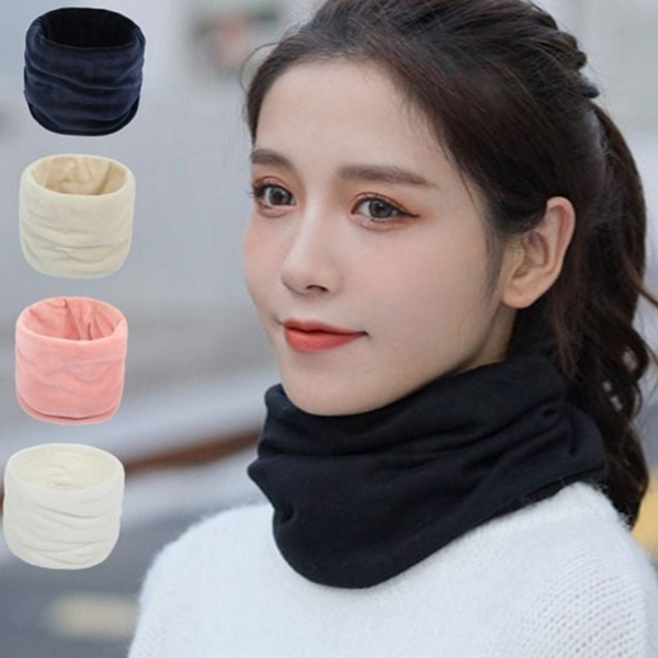 남녀공용 겨울 넥 워머 기모 방한 넥 워머 목도리 세트 - 메인 이미지