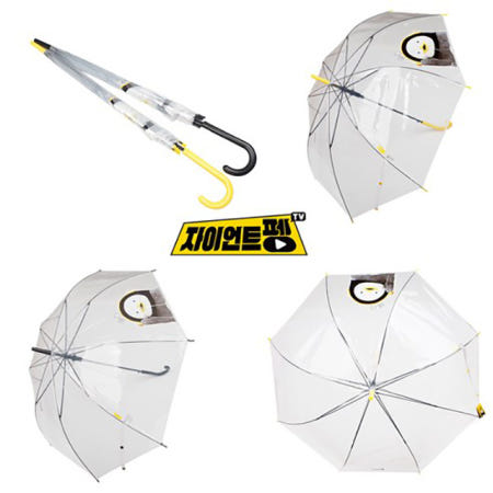 펭수굿즈 60 펭빠 투명 자동 장우산 블랙