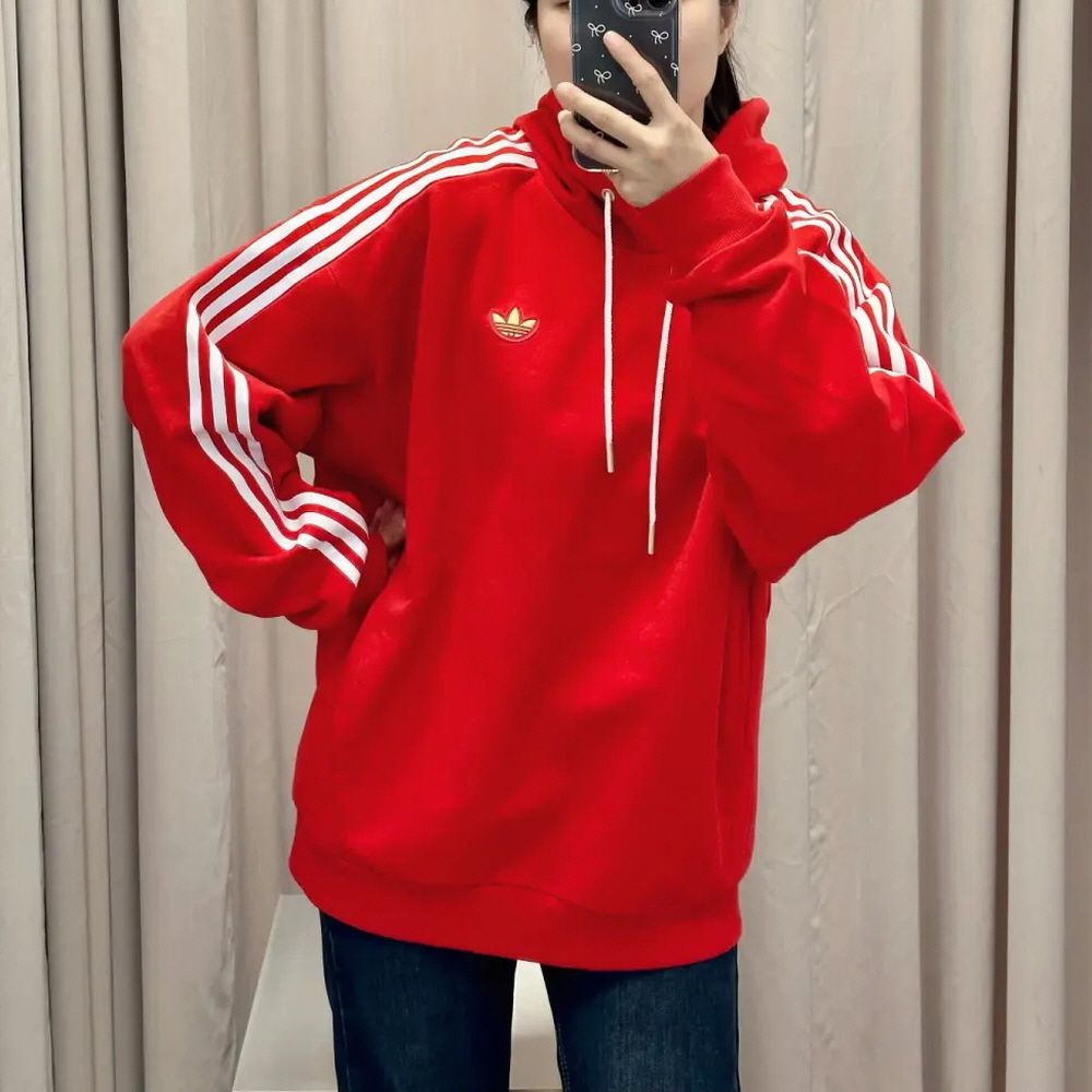 아디다스 오리지널 1972 LNY 후드티 블랙 KA0819 레드 KA0820 이미지 8