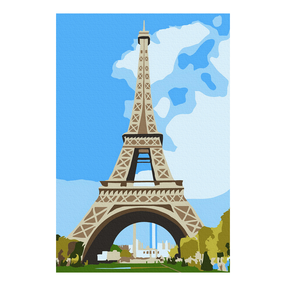 DIY 명화그리기 유화 그림그리기 세트 캔버스페인팅 취미생활 장미 꽃다발 10x15