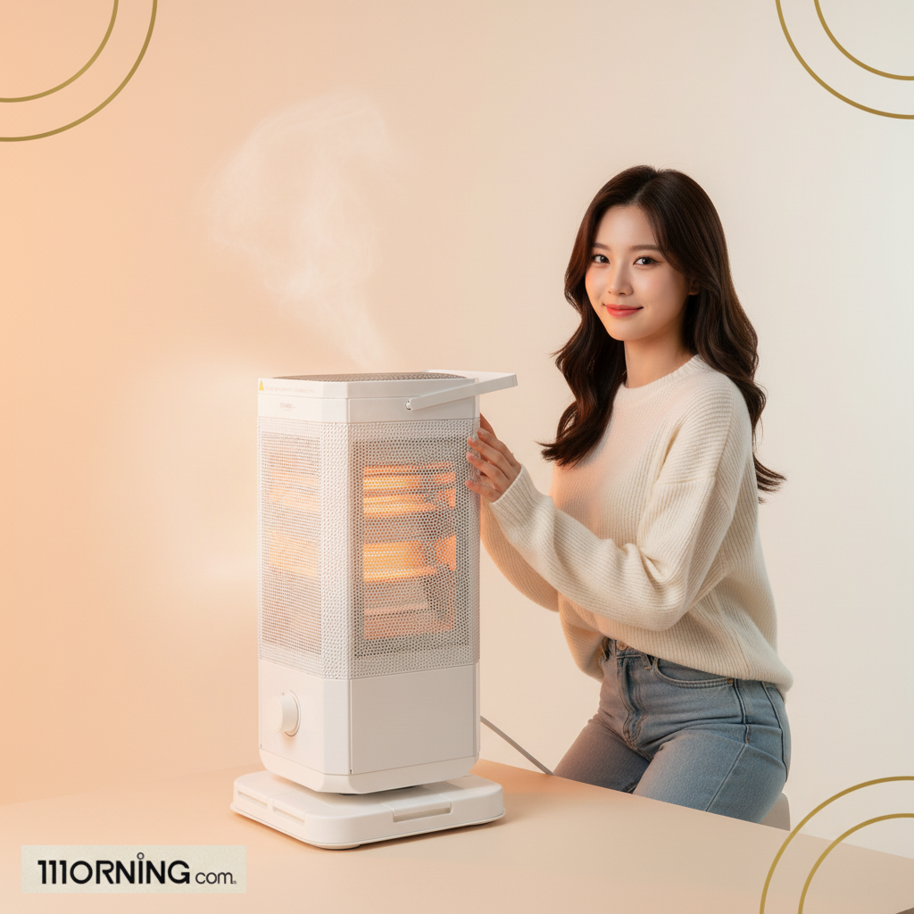 발터치 오방난로 소형 사방난로 거실 5방난로 오방향 화장실 전기히터