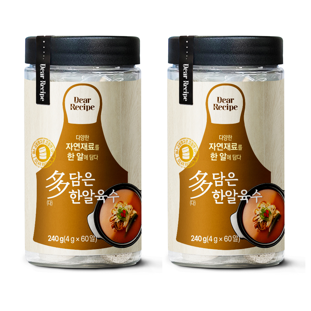 다담은 한알 코인육수 동전 조미료 멸치, 60개입, 2개 - 상품 이미지