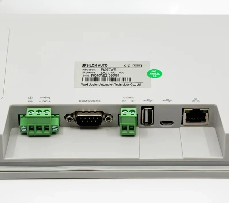 7 F6070WE 이더넷 rs485 hmi 터치 스크린 패널 프로그래밍 소프트웨어