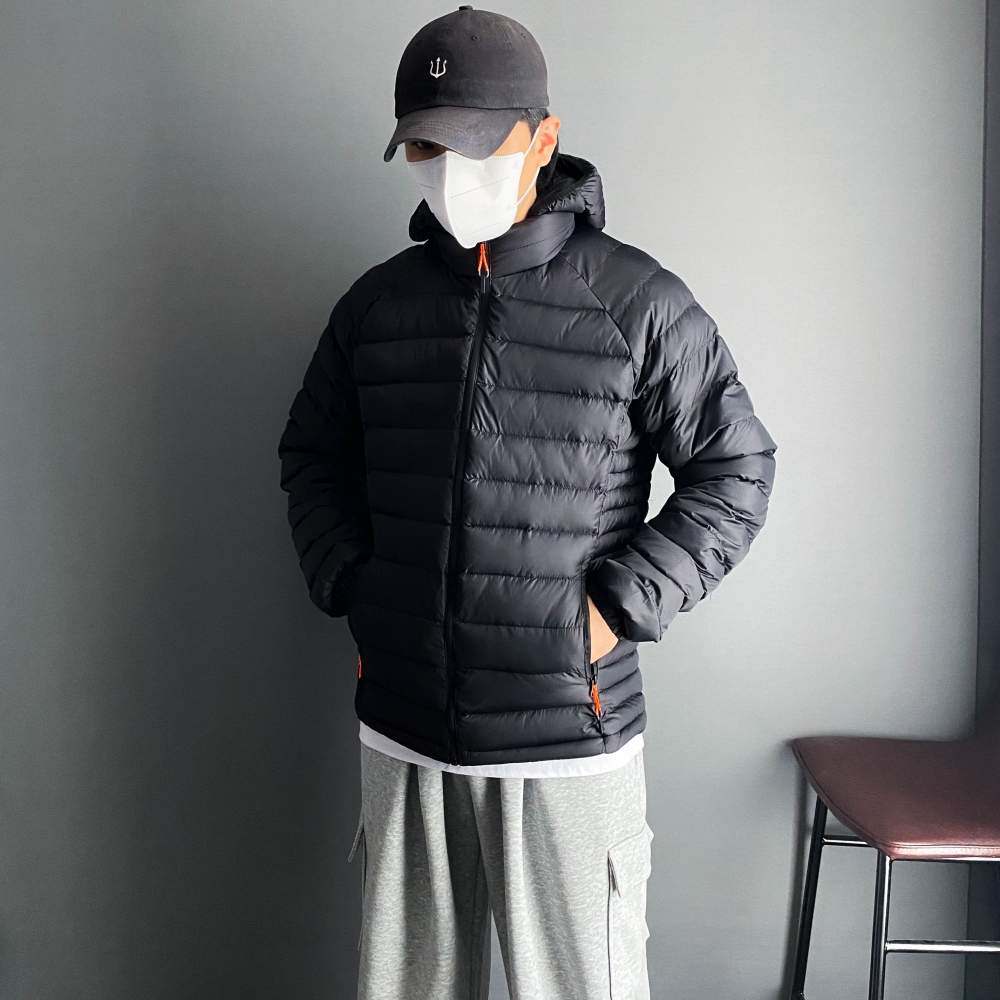 탈부착 후드경량패딩 남자경량패딩 - 상세 이미지 2