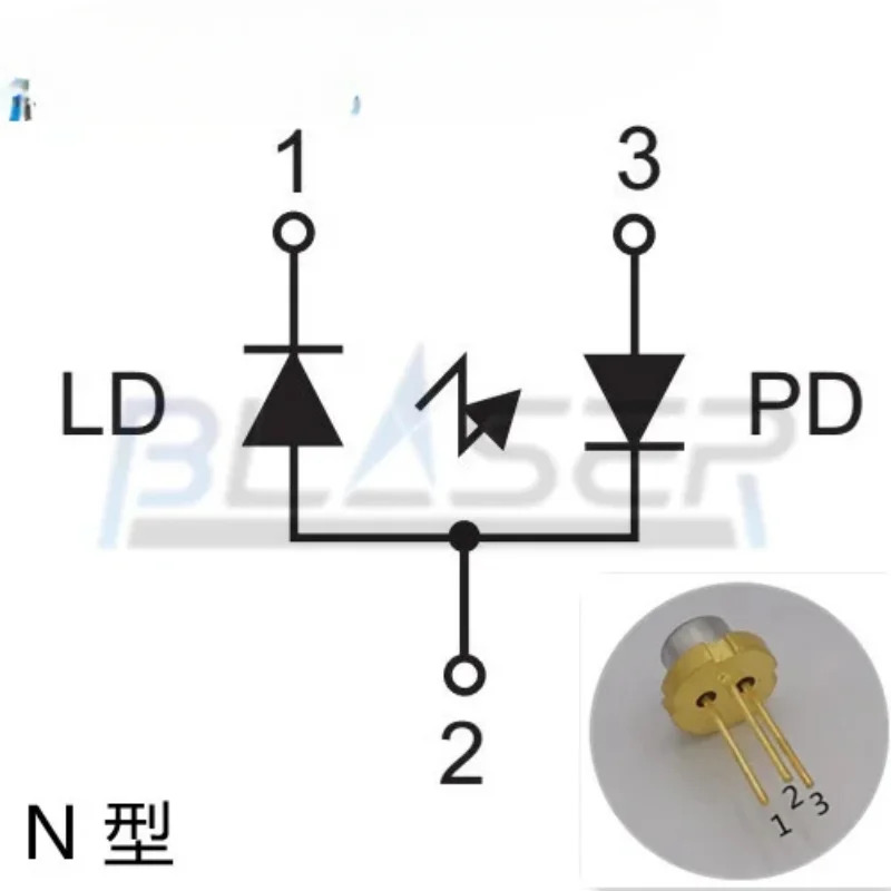 10PCS 850nm 5mw 레이저 다이오드 QSI QL85D6SA-A2 5.6mm N 원본