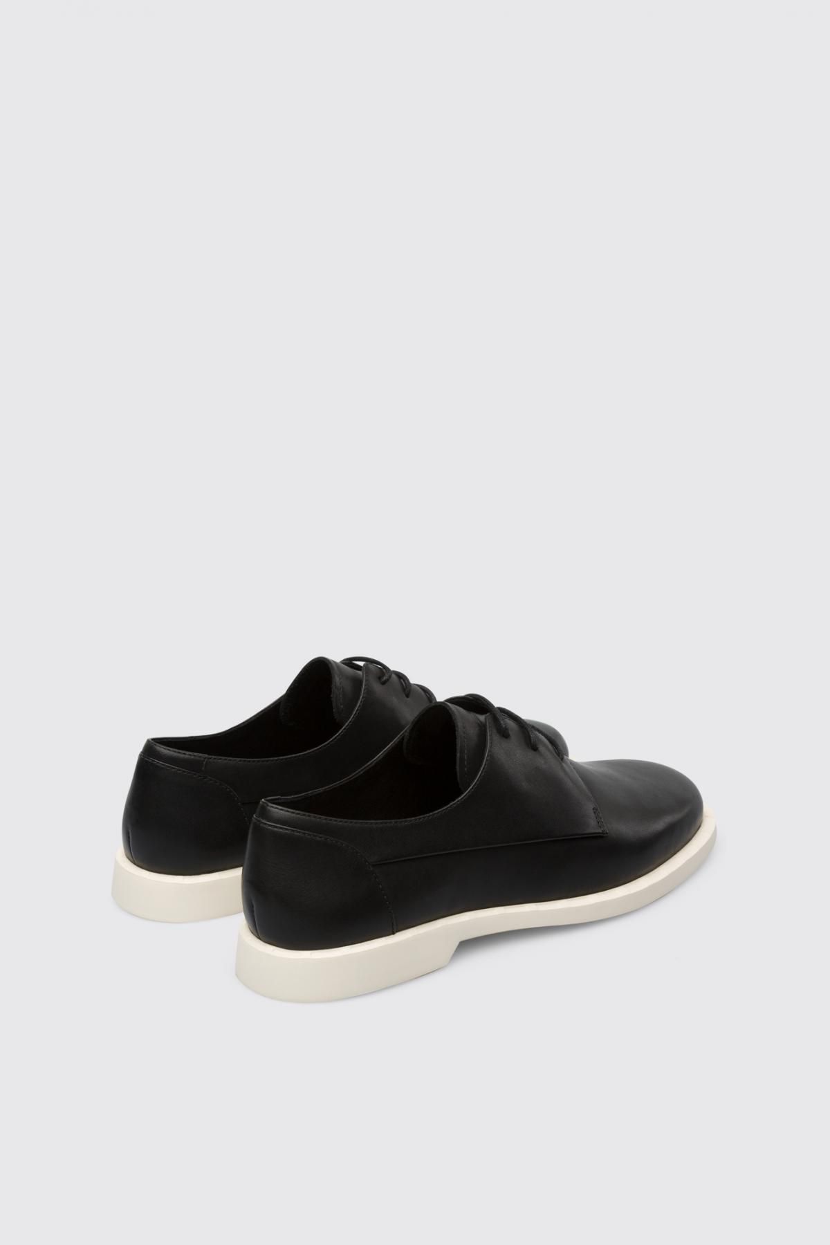 캠퍼 블랙 가죽 레이스업 슈즈 Juddie K200977-001 BLACK - 상세 이미지 3