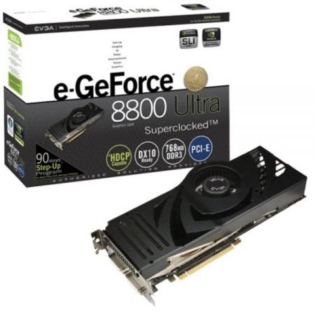 [해외]EVGA e-GeForce 8800 Ultra Superclocked 768MB PCI-Express 그래픽 카드 768-P2-N887-AR