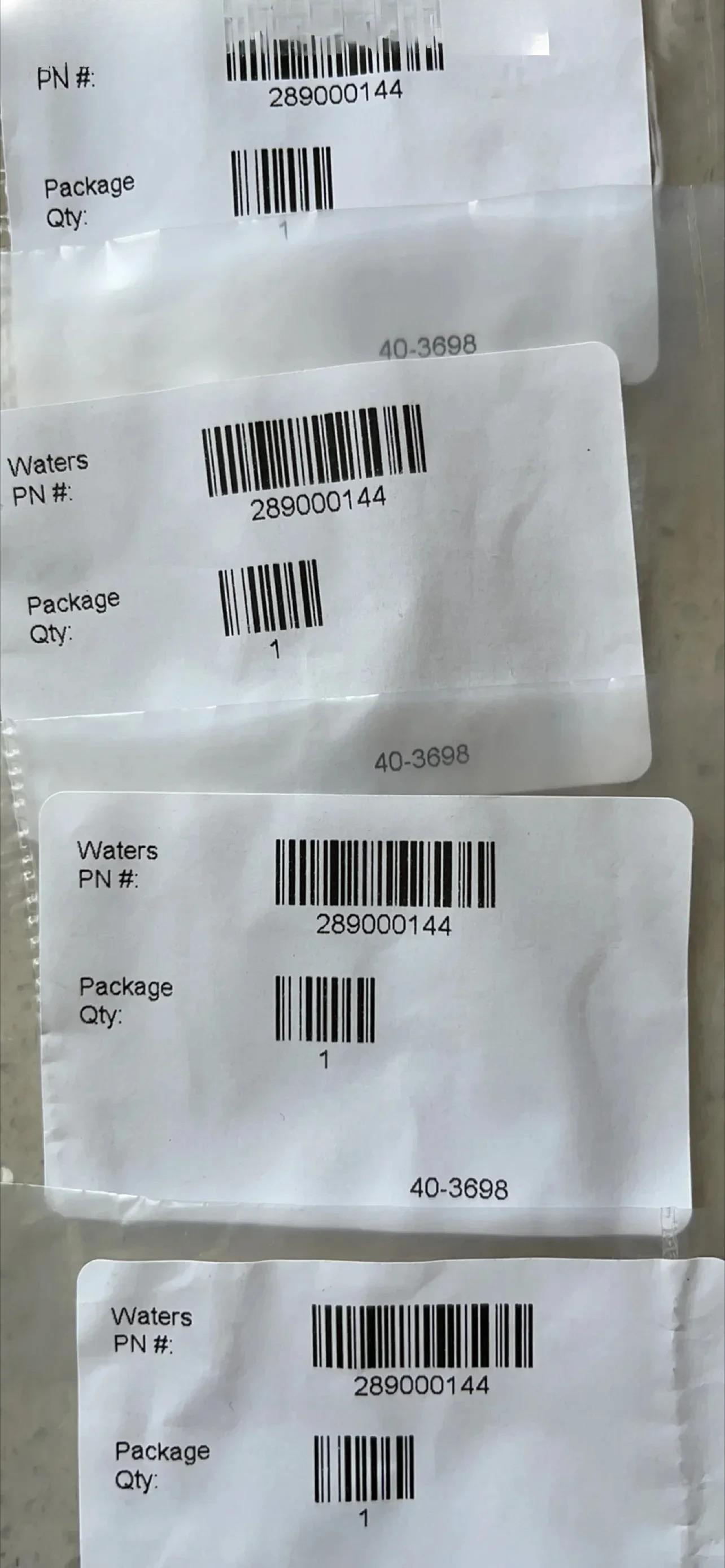 WATERS 워터스 세라믹 체크밸브 289000144  1/팩 700000254 2팩입니다