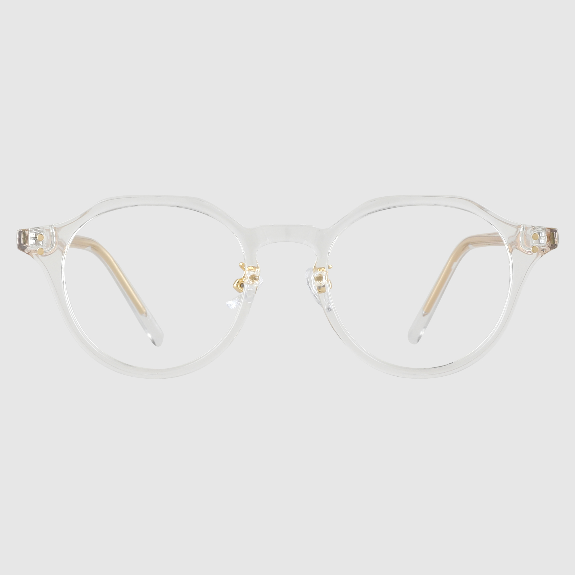 남자 여자 데일리 슬림 뿔테 라운드 안경 블루스크린차단