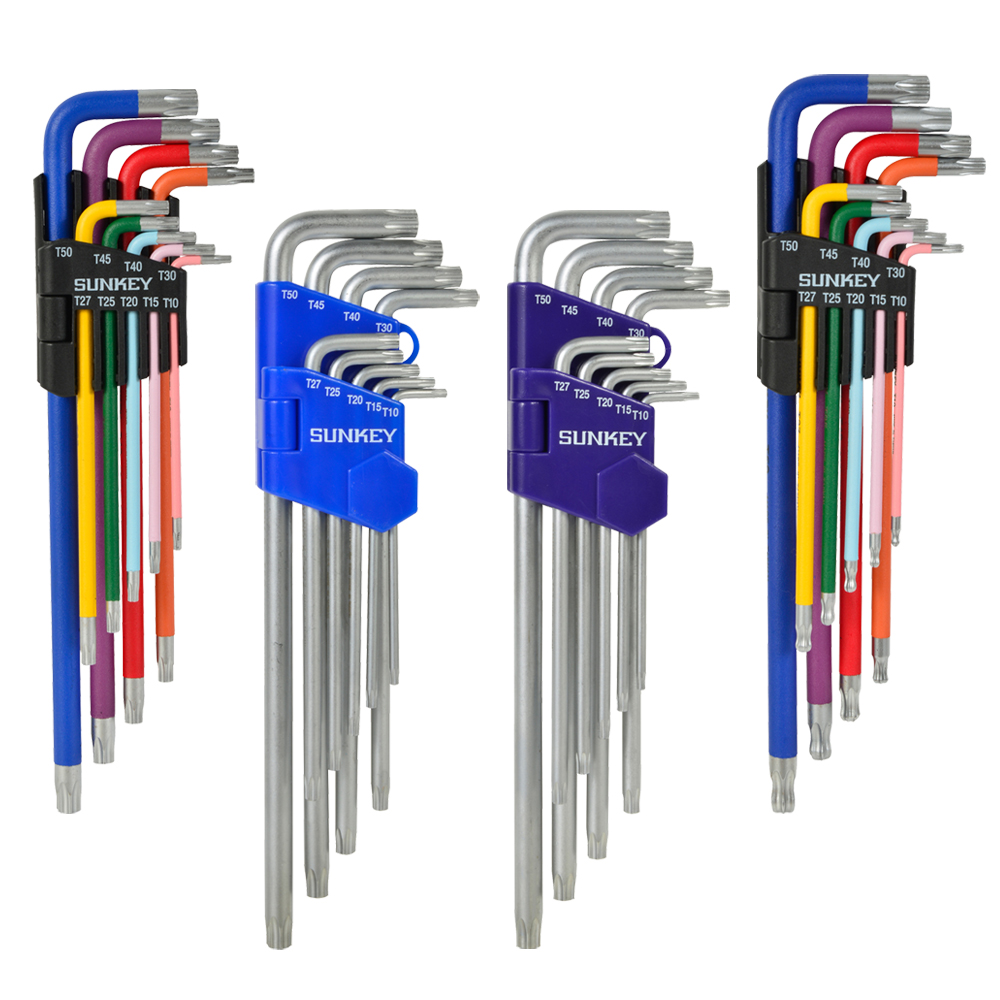 썬키 엑스트라롱 별렌치 육각 세트 컬러 T10-50 9pcs SSB-9LC - 메인 이미지