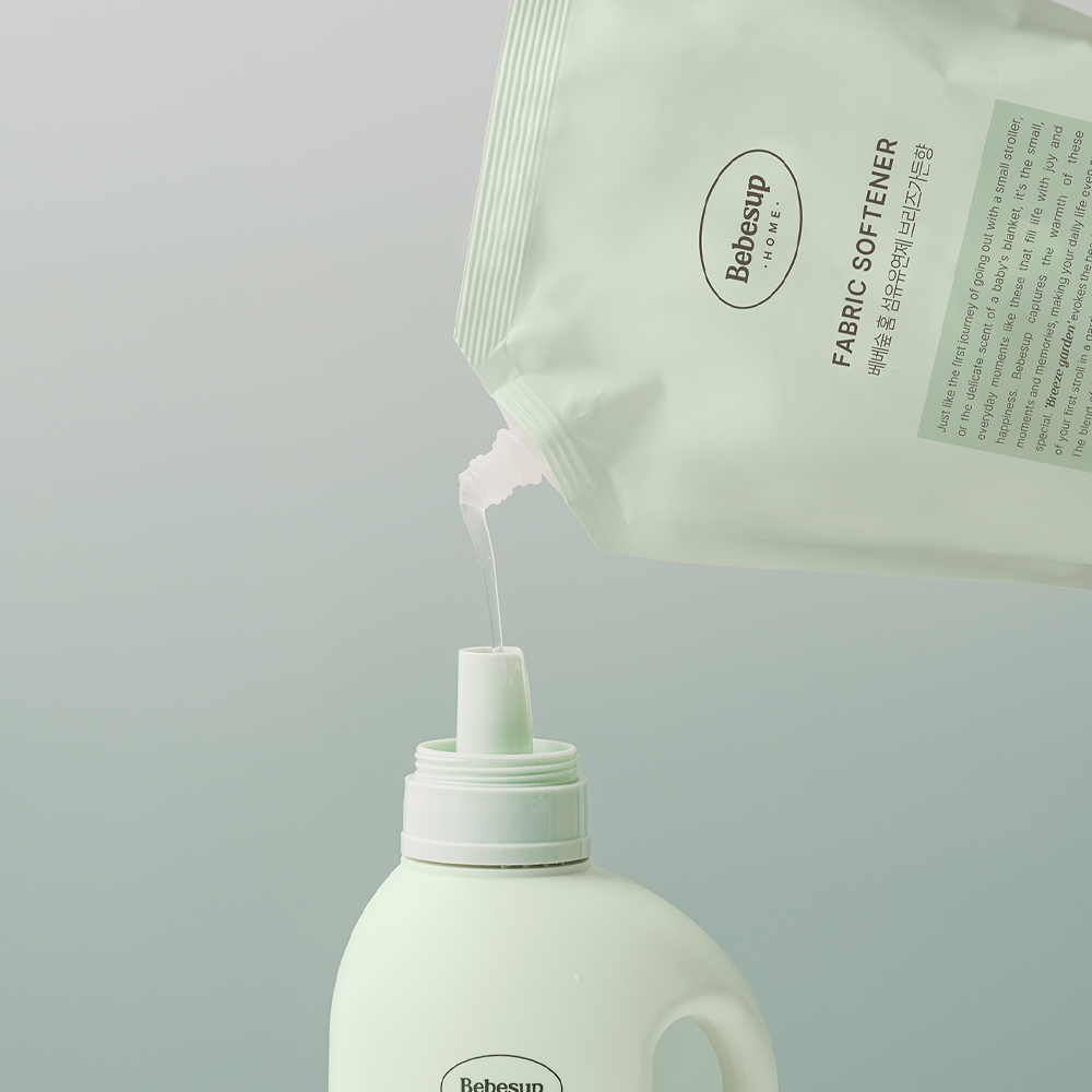 베베숲 홈 유아 섬유유연제 브리즈가든향 리필 1L 3개