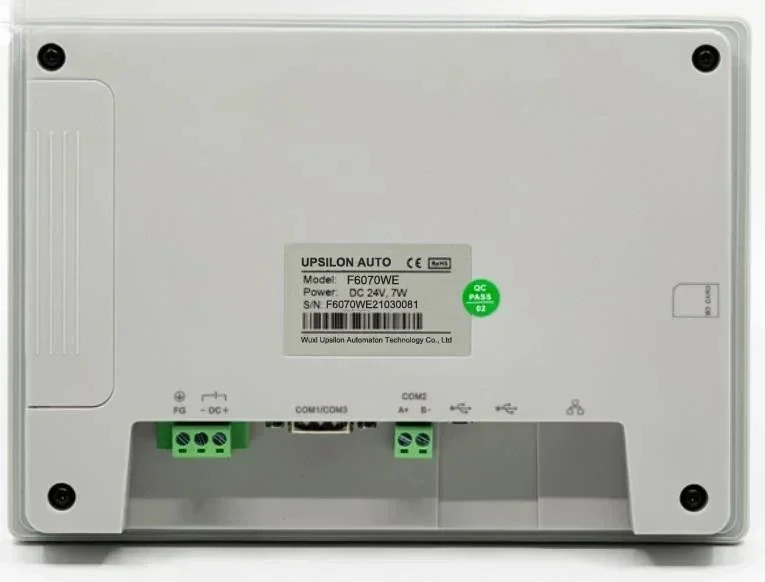 7 F6070WE 이더넷 rs485 hmi 터치 스크린 패널 프로그래밍 소프트웨어