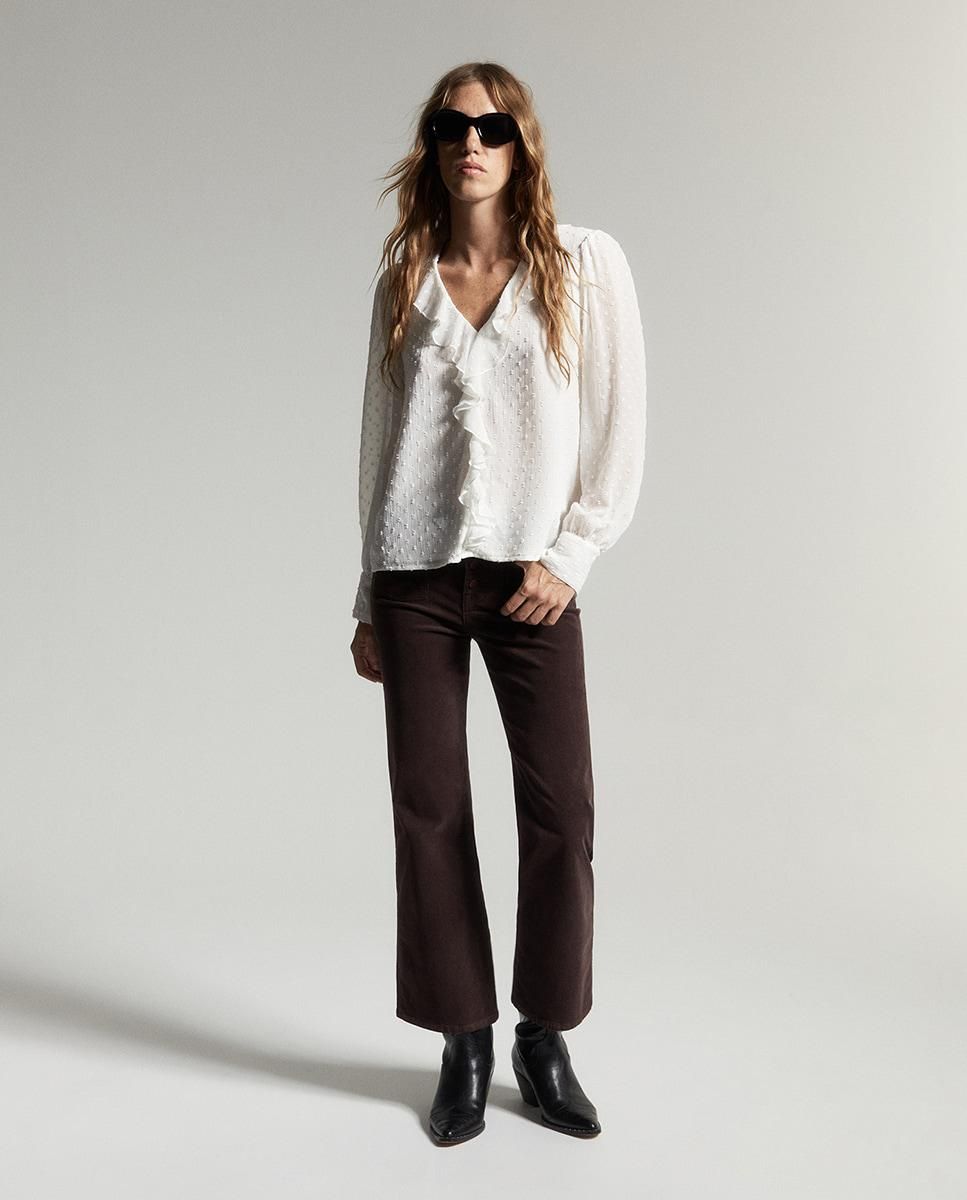 스페라 코듀로이 슬림 부츠컷 팬츠 58615200290 MARRON - 상세 이미지 2