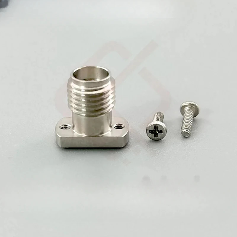 RF 밀리미터파 커넥터 SMA 스테인레스 스틸 2홀 플랜지 DC-18G 암 SMA-KFD