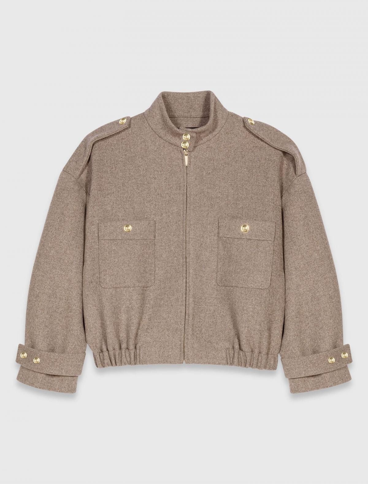 마쥬 오버사이즈 울믹스 블루종 재킷 3661601968518 BEIGE - 상품 이미지