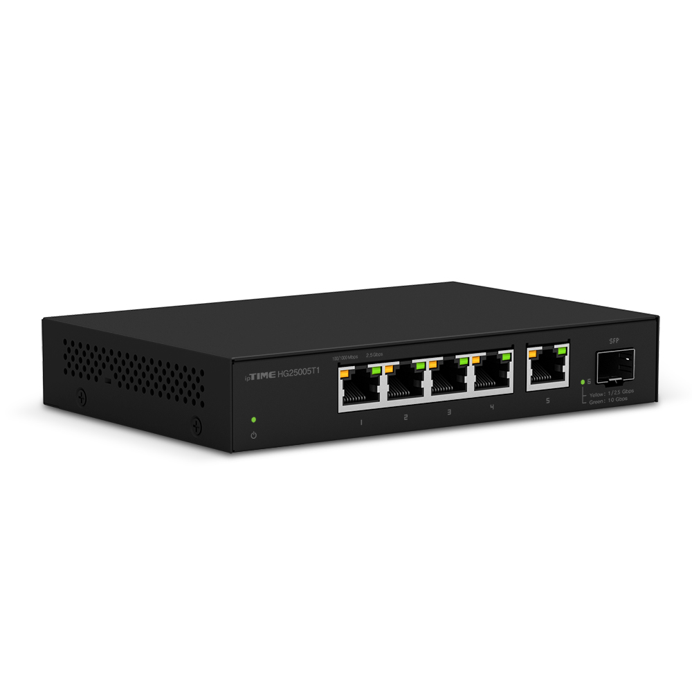 ipTIME 스위칭허브 HG25005T1 5포트+SFP 1포트 기가비트 사무실 - 상세 이미지 3