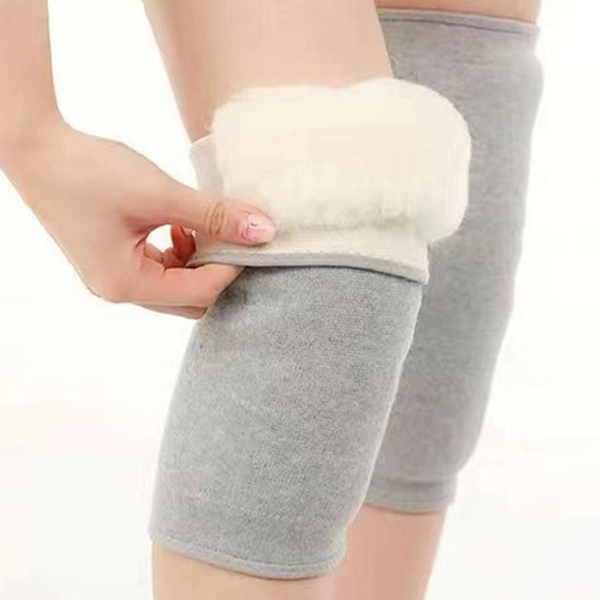 따뜻한 무릎 보호대 방한 벨벳 무릎 보호대 시림 방지 노인 - 상품 이미지