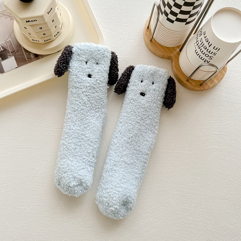 수면양말 두꺼운 극세사 미끄럼방지 무압박 겨울 보온 임산부 산모 수족냉증