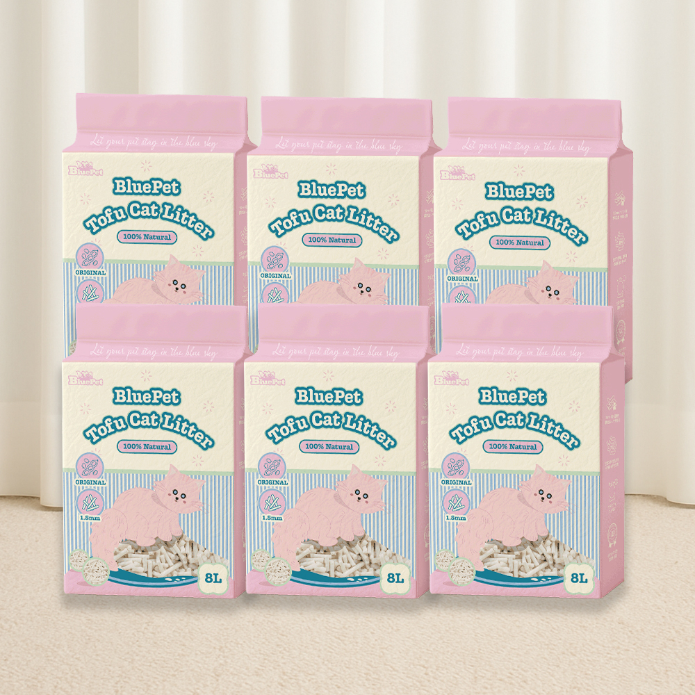 블루펫 두부모래 가는입자 고양이모래 18kg 48L 무향