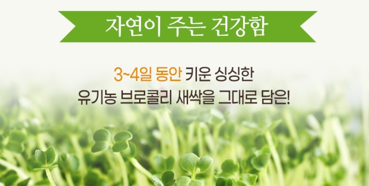 유기농 브로콜리 새싹분말 100g - 상세 이미지 3