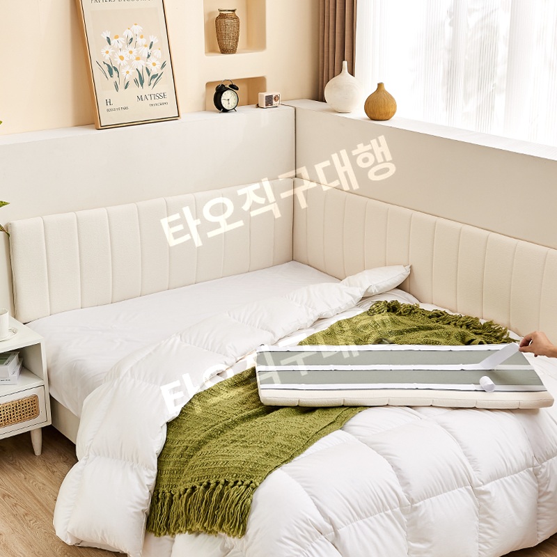 침대벽가드 등쿠션 벽쿠션 대형 쿠션 보드 침실 머리 커버 보호 침대헤드 머리맡