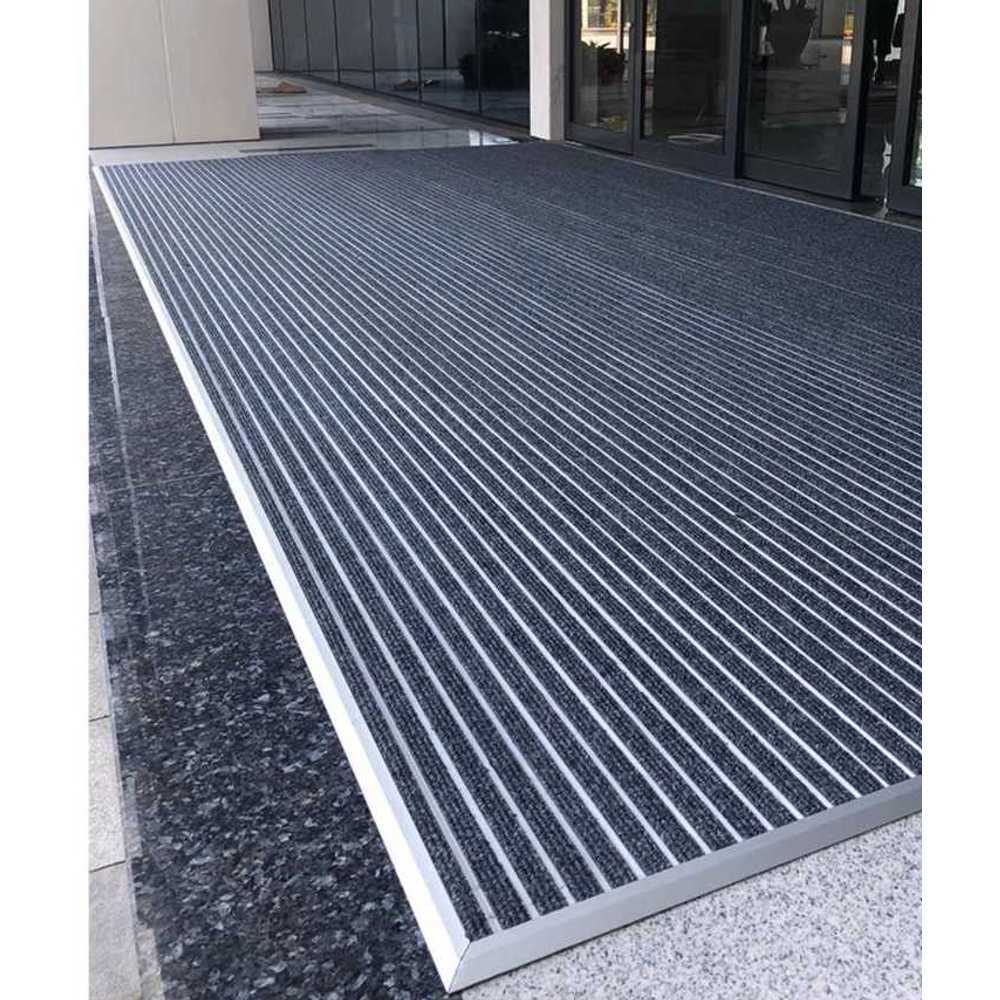 털이 매트 신발용 현관 바닥 먼지제거 고무 청소매트 1000x1000MM 두께2cm - 상품 이미지