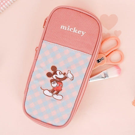 확장가능한 미키마우스 연필케이스 어린이필통 휴대용필통 예쁜파우치