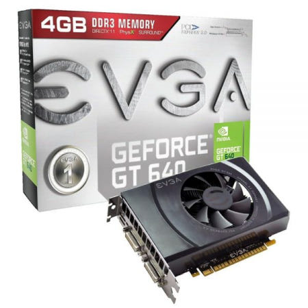 [해외]EVGA GeForce GT 640 2048MB GDDR3 듀얼 DVI, mHDMI 그래픽 카드 02G-P4-2645-KR