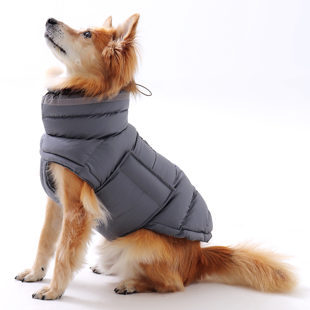 강아지패딩 소형견 대형견 패딩 조끼 겨울옷 중형견 진돗개 리트리버 S