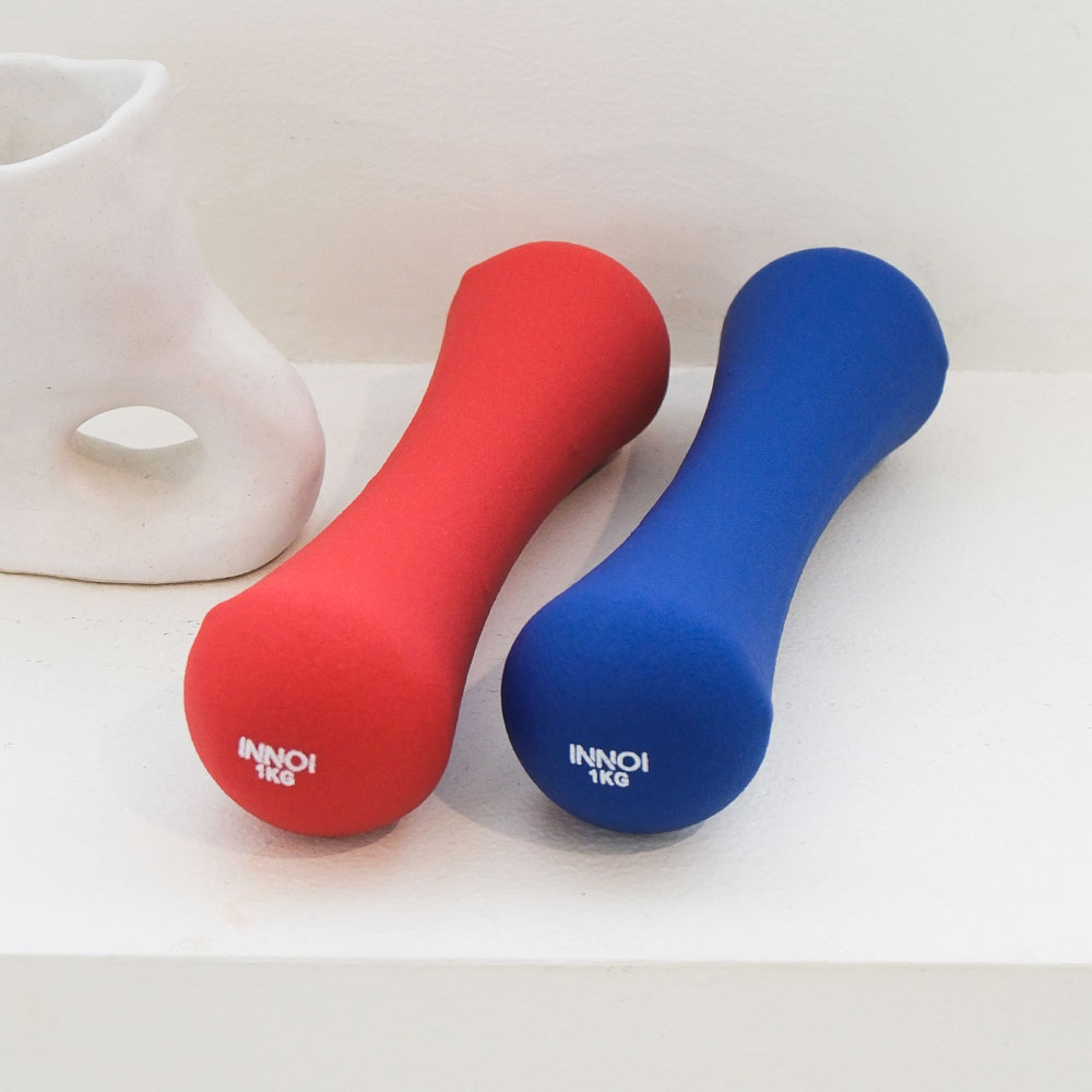 이노이 소프트그립 덤벨 네오프렌 아령 여자 여자 1키로 미용 논슬립 근력운동 1P 1KG - 상세 이미지 2