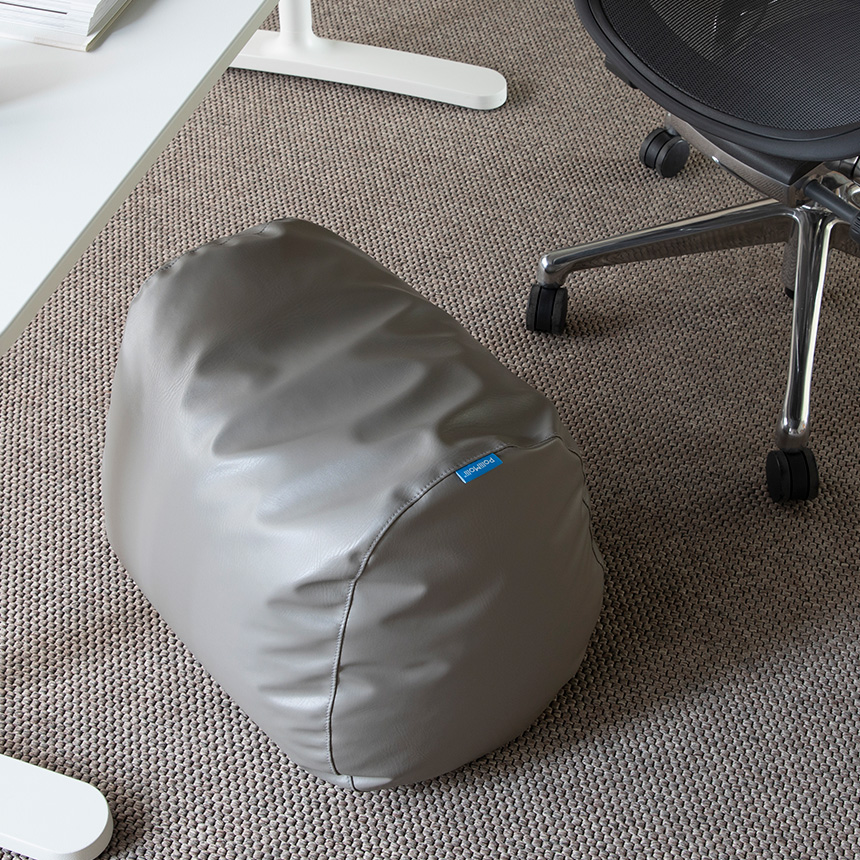 폴리몰리 빈백 PU 에그 풋스툴 발받침대 책상 의자 다리 쿠션 방수 스툴 공부 사무실