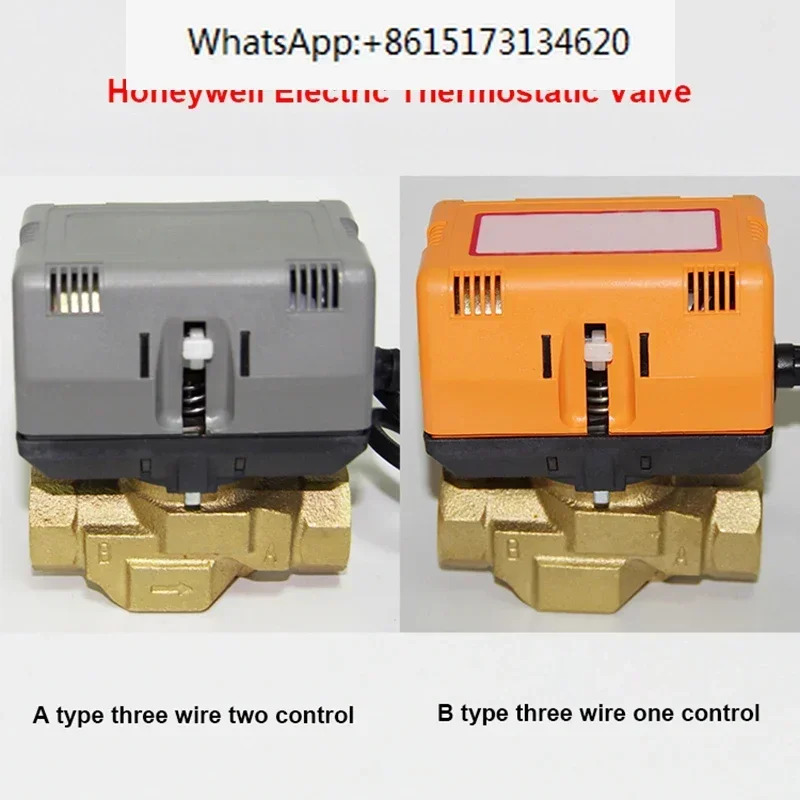 1/2 3/4 1 전동 양방향 3방향 밸브 황동 VC6013/4013 DN15 DN20 DN25 팬 코일 HVAC AC220V