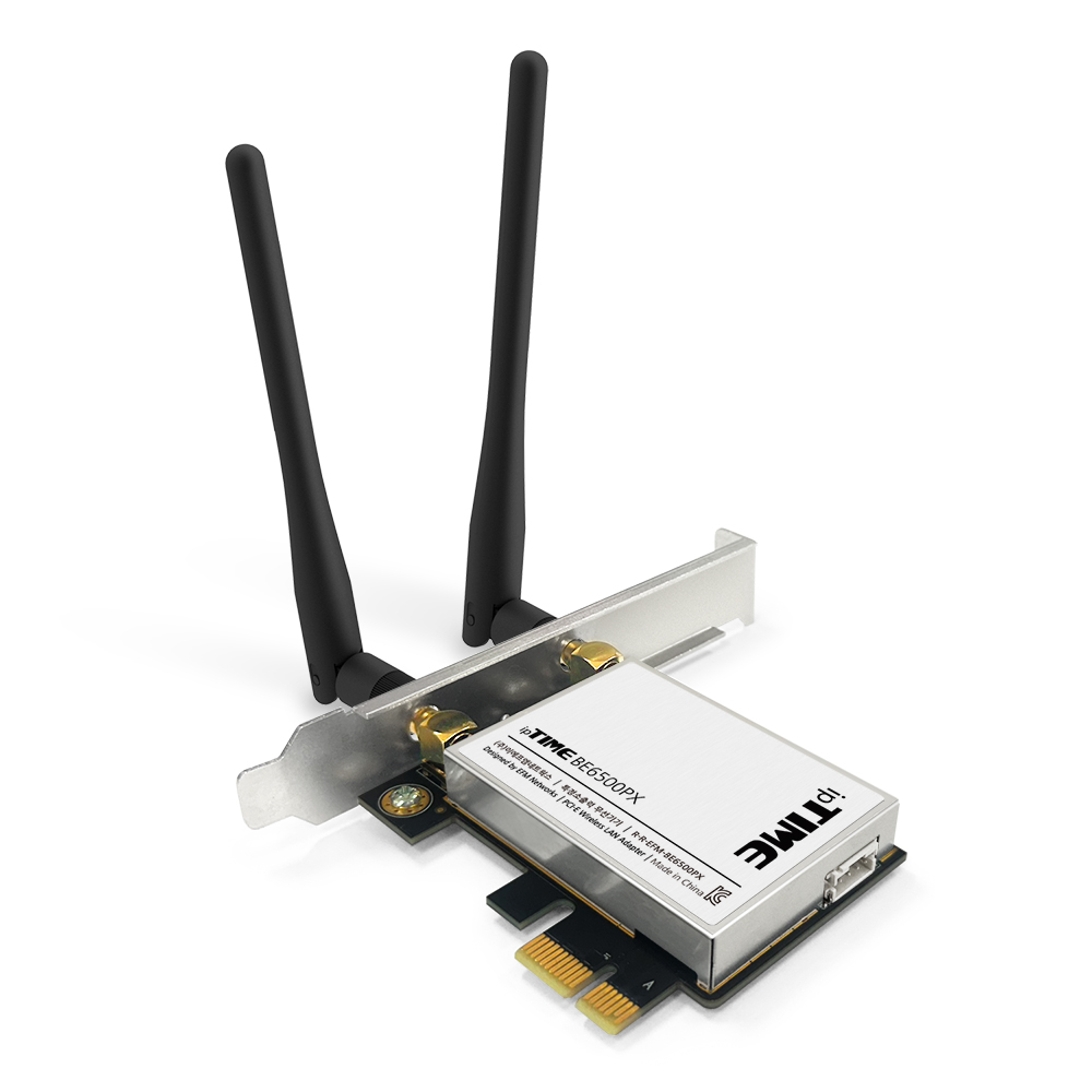 ipTIME BE6500PX-E 데스크탑용 무선랜카드 Wi-Fi7 블루투스5.4 연장안테나 이미지 6
