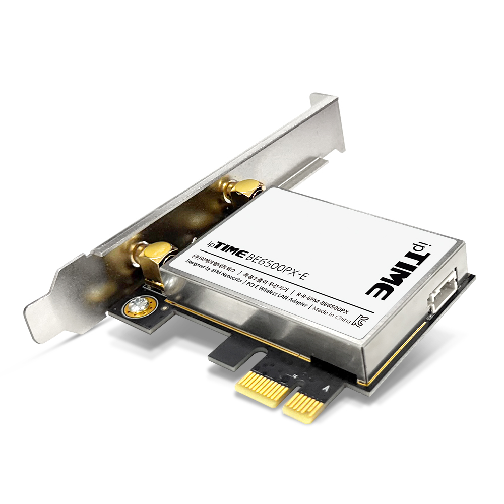 ipTIME BE6500PX 무선랜카드 Wi-Fi7 트라이밴드 블루투스 PCIe 데스크탑용 - 상세 이미지 3