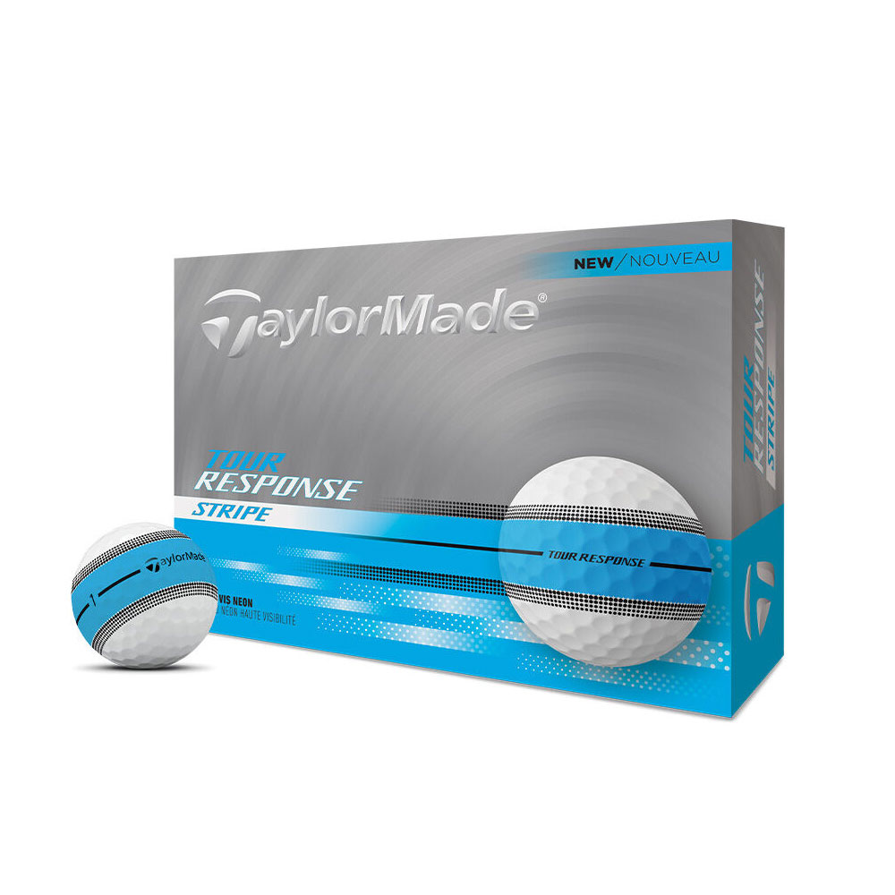 [2더즌]테일러메이드코리아 25년 신상품 투어 리스폰스 스트라이프 3피스 우레탄 골프공