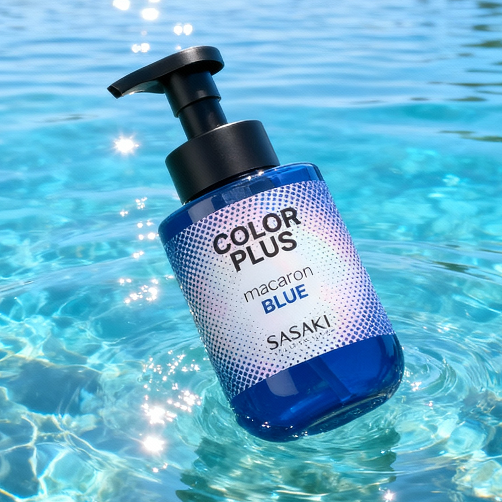 사사키 마카롱 보색 염색 컬러 샴푸 블루 300ml - 상세 이미지 4