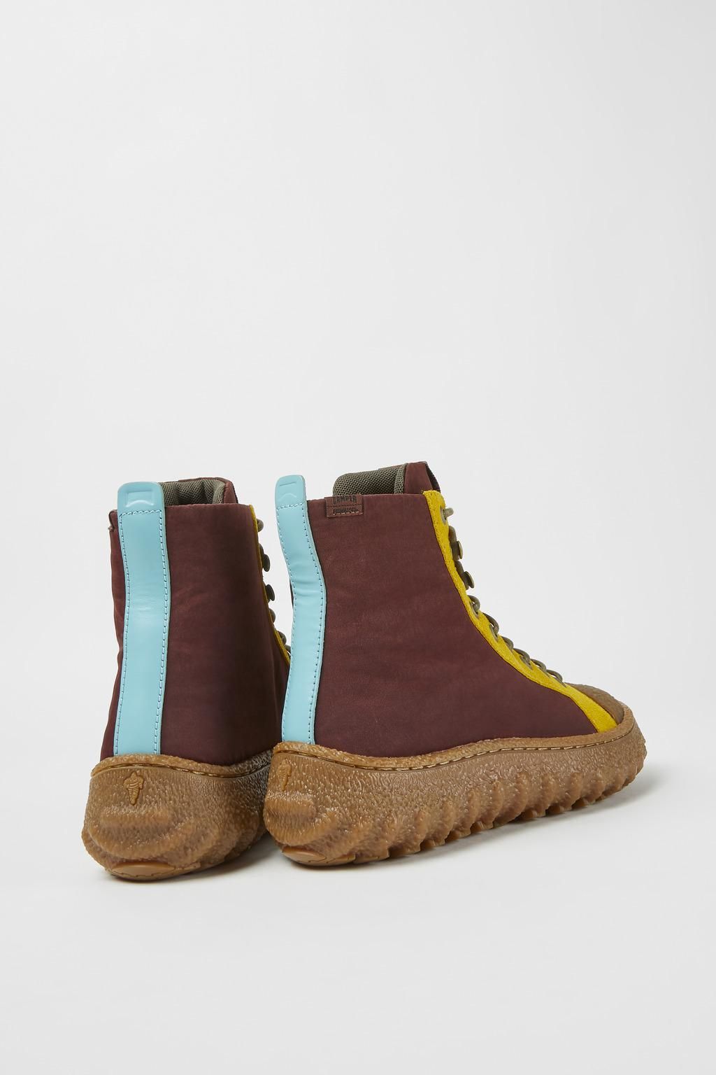 캠퍼 청키 버건디 앵클부츠 Ground K400584-002 MULTICOLOR - 상세 이미지 3