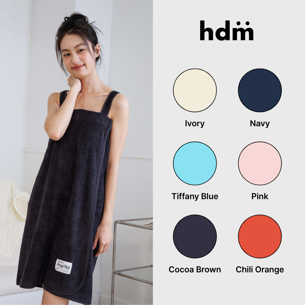 [헤이데이무드 HDM] 테리모달 로브 고급 여성 샤워가운 - 상품 이미지