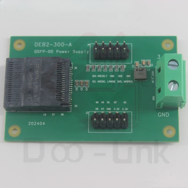 QSFP DD 400G 800G 전원공급장치 보드 I2C 통신 저속 신호 QDD