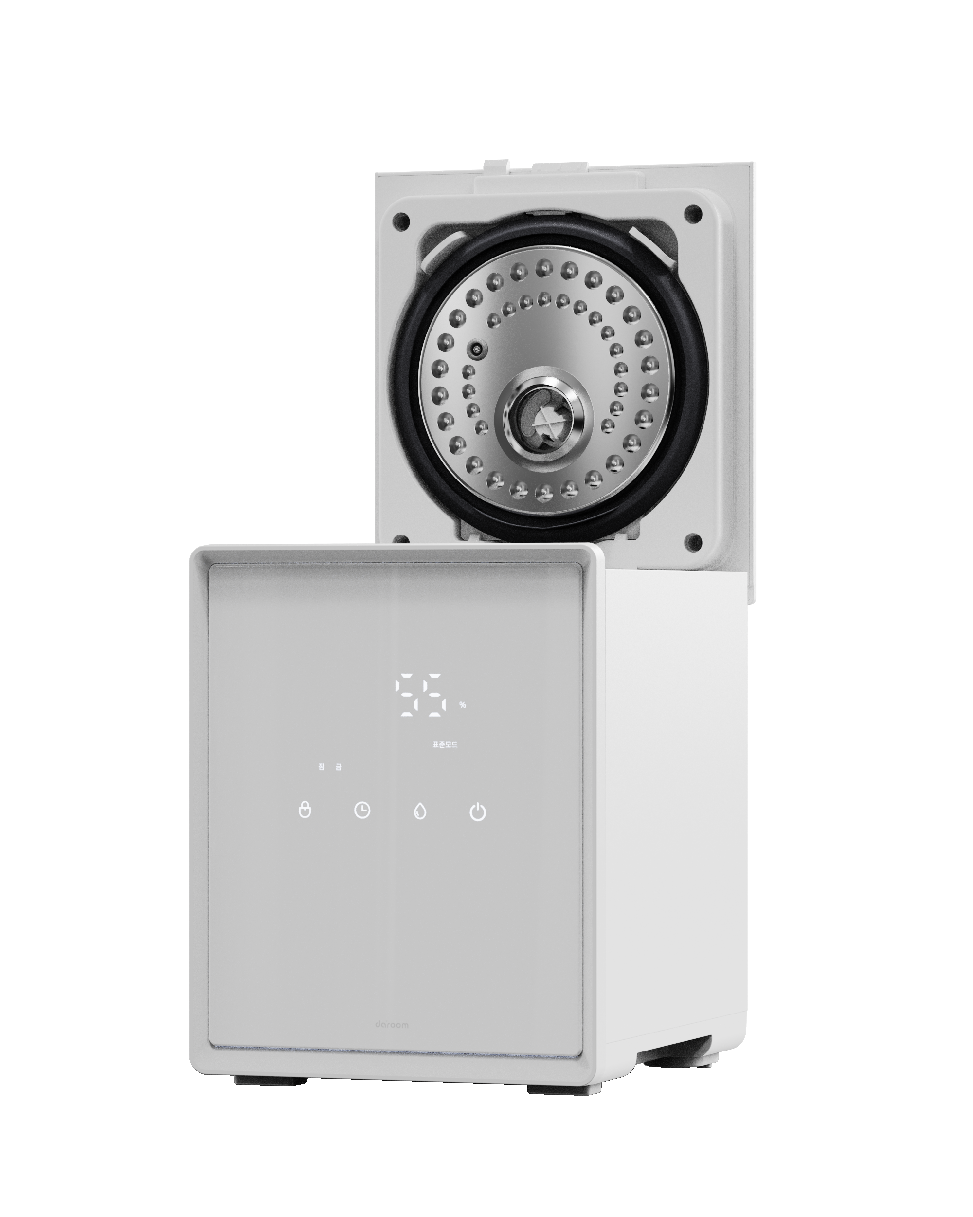 다룸 퓨어 가열식 가습기 3L 대용량 올 스텐 밥솥형 신생아 아기 미니 통세척 가습기