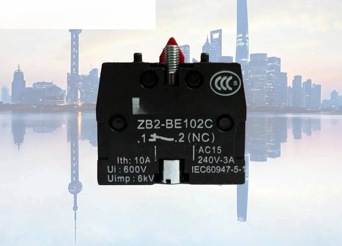 10PCS 버튼 닫기/열기 액세서리 1 정상 보조 접점 ZB2BE102C