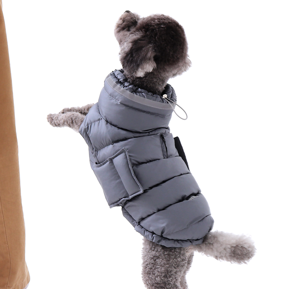 강아지패딩 소형견 대형견 패딩 조끼 겨울옷 중형견 진돗개 리트리버 S
