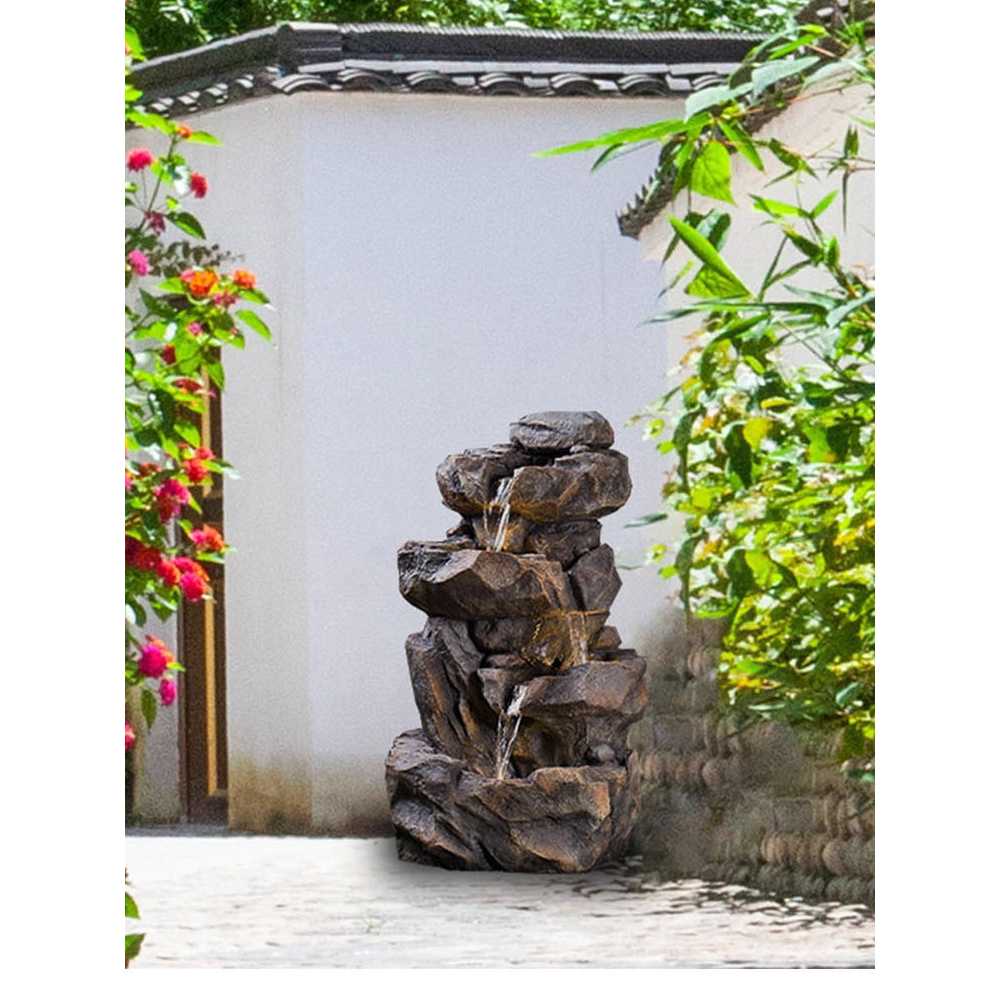 인공 폭포 분수대 정원 조경용 물 순환 인테리어 장식 A형 60x129cm - 상세 이미지 5