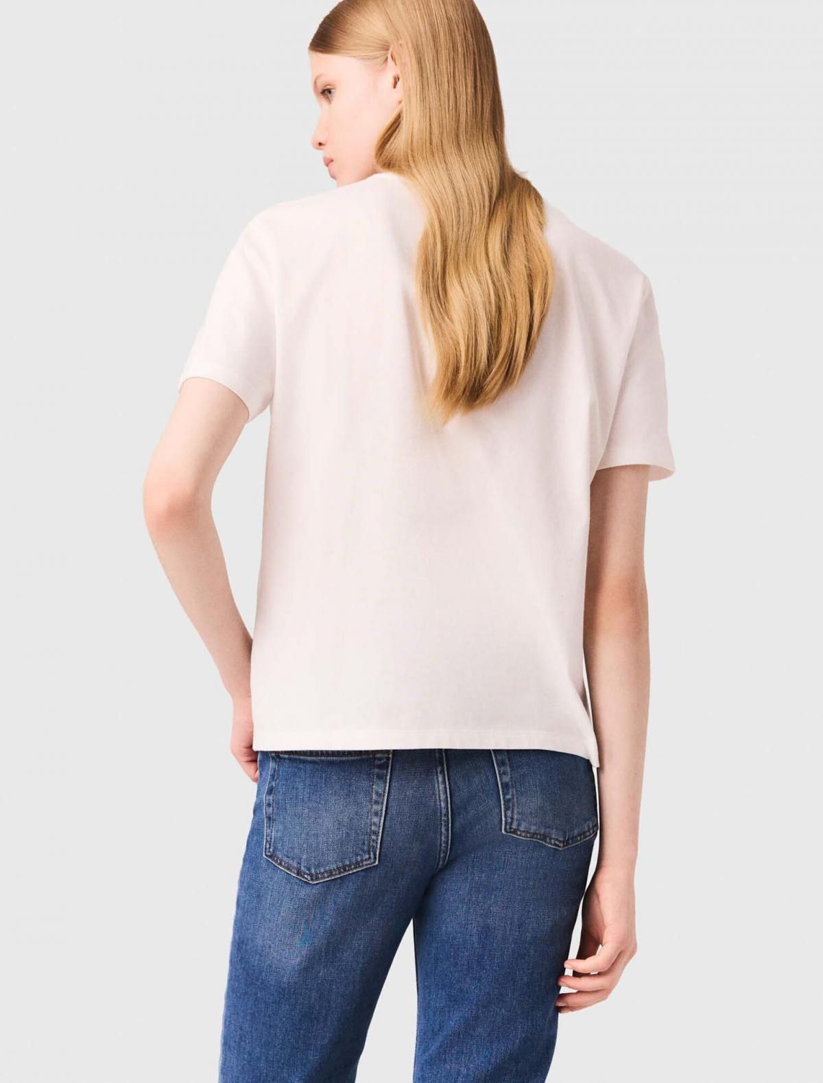 마쥬 마린 자수포켓 라운드넥 반팔 티셔츠 3661601964206 WEISS - 상세 이미지 4