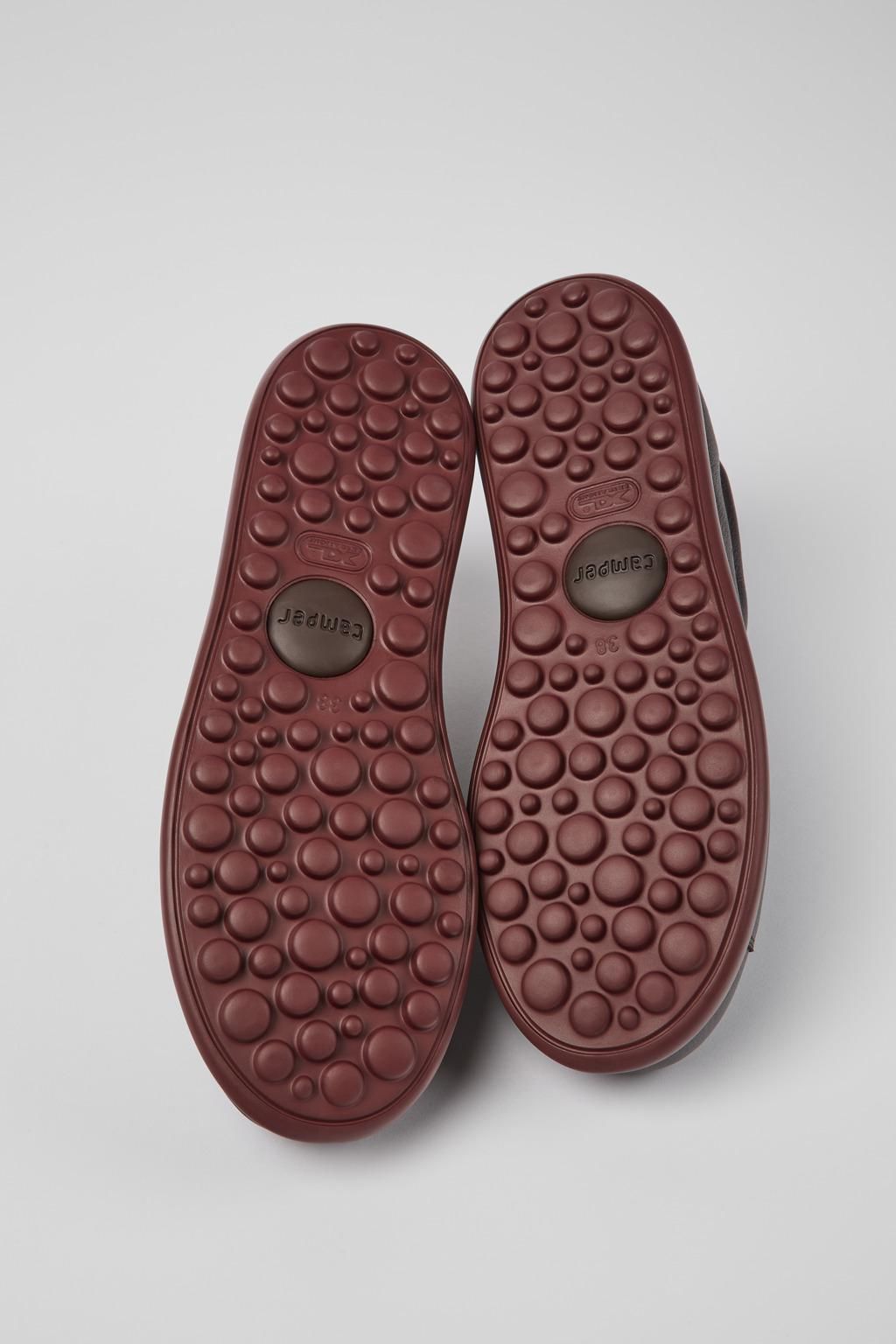 캠퍼 컴포트 레더 스니커즈 Pelotas XLite K200747-040 BURGUNDY - 상세 이미지 5