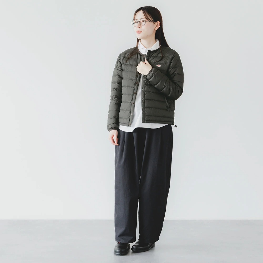 단톤 크루넥 이너 다운 경량 재킷 여성 2025AW DT-A0001RRT 블랙, XS 이미지 8