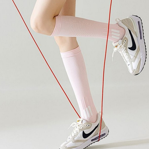 종아리 여성 압박 양말 운동 여성 롱 양말 여자 - 메인 이미지
