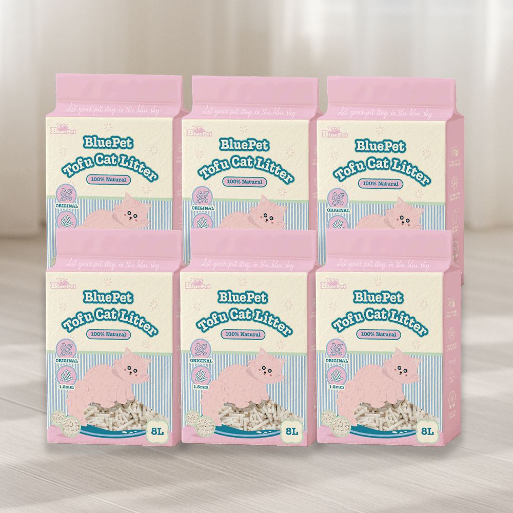 블루펫 두부모래 가는입자 고양이모래 18kg 48L 무향