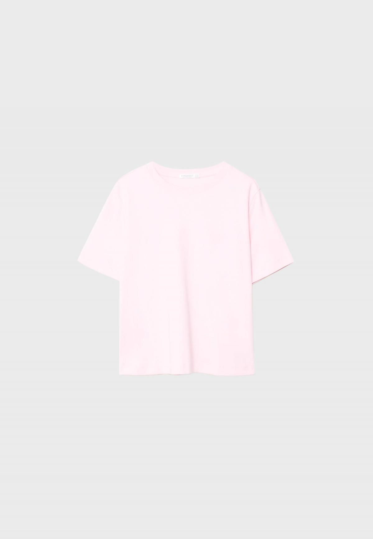스트라디바리우스 헤비웨이트 코튼 베이직 레귤러핏 반팔 티셔츠 6516/883 PASTEL PINK - 메인 이미지