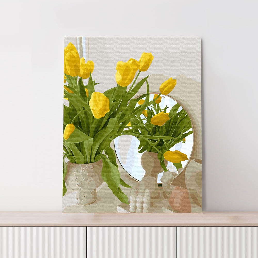 명화그리기 대형 유화 그림 풍경화 감성 취미 그리기세트 DIY 숲의 아이 40x50cm